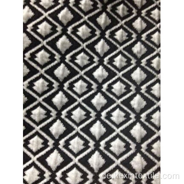 Luftschicht-Jacquard-Stoff in schwarz-weißer Rautenform
